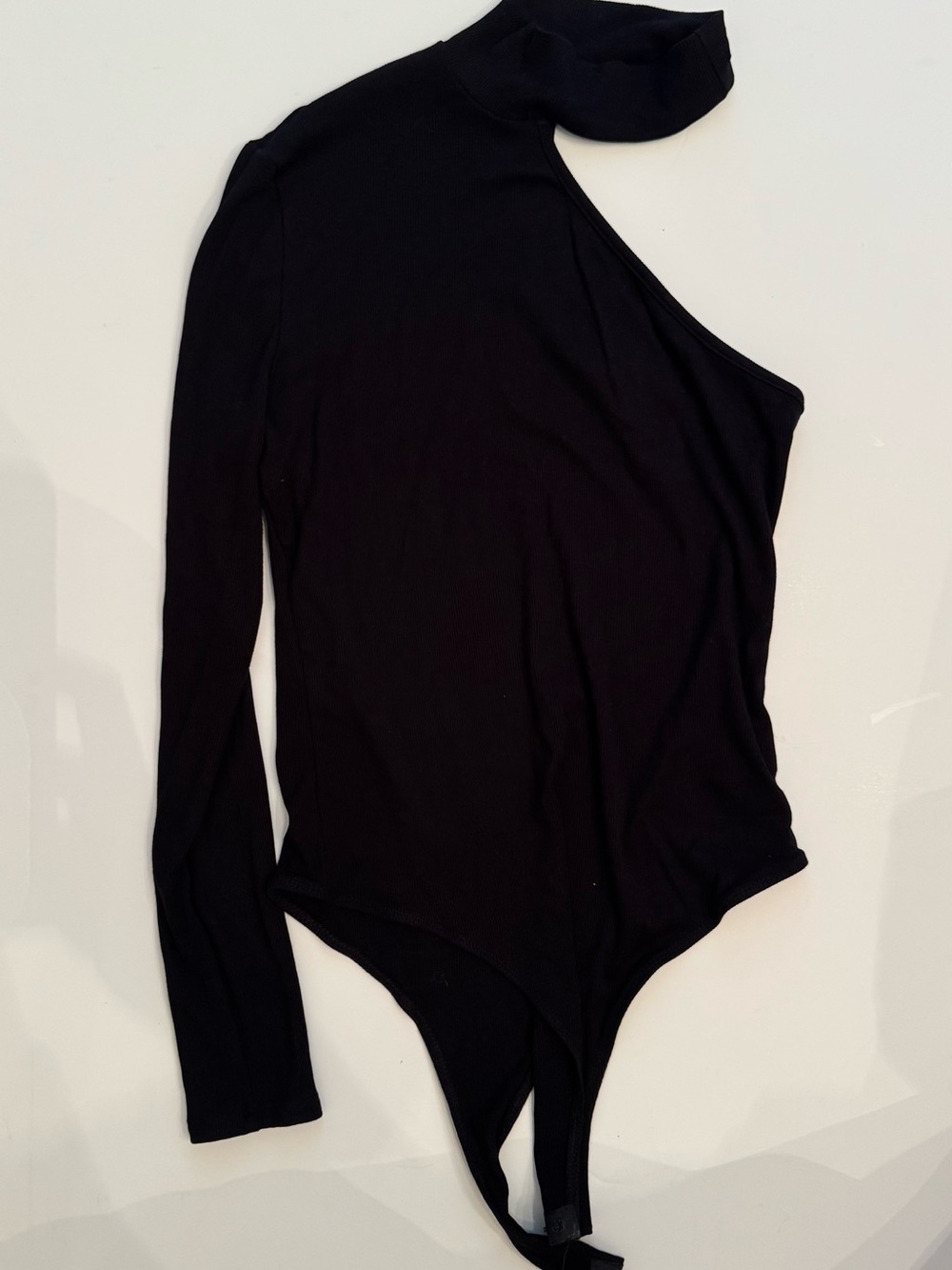 SHEIN Asymmetric One-Shoulder Long-Sleeve Bodysuit